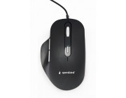 Gembird MUS-6B-02, 6-button wired optical mouse with LED edge light effects, 1200-3600dpi, USB, Black
